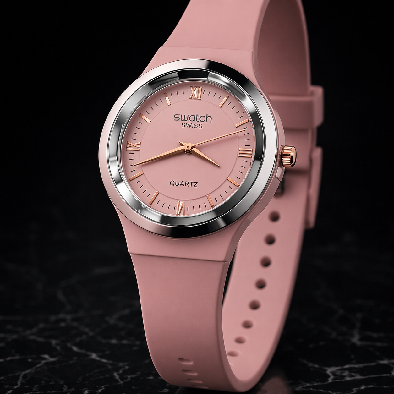 SWATCH ROMAN-Rose poudré