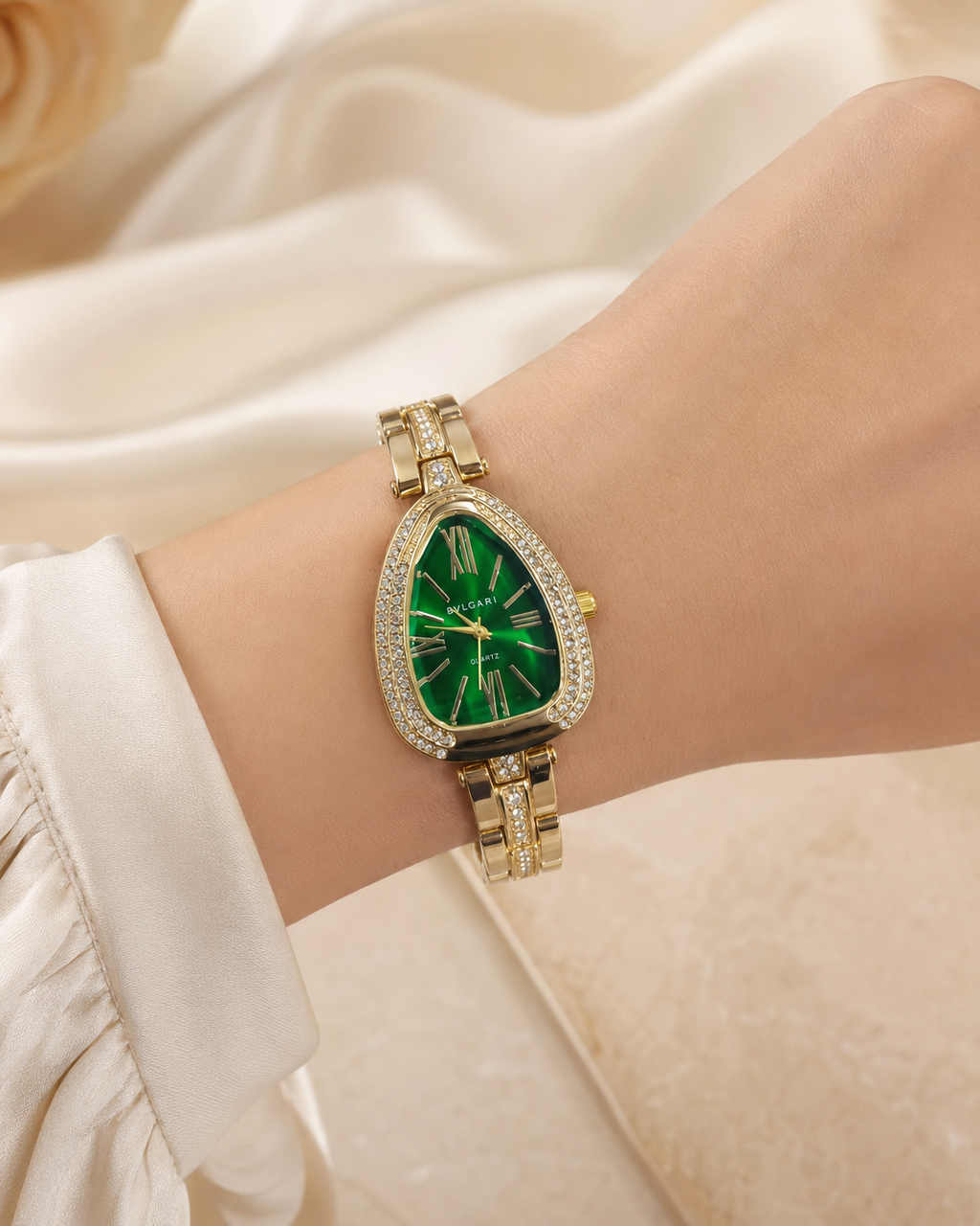 Montre Femme Bvlgari Serpenti Vert