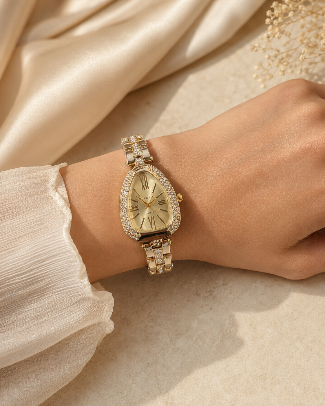 Montre Femme Bvlgari Serpenti Gold