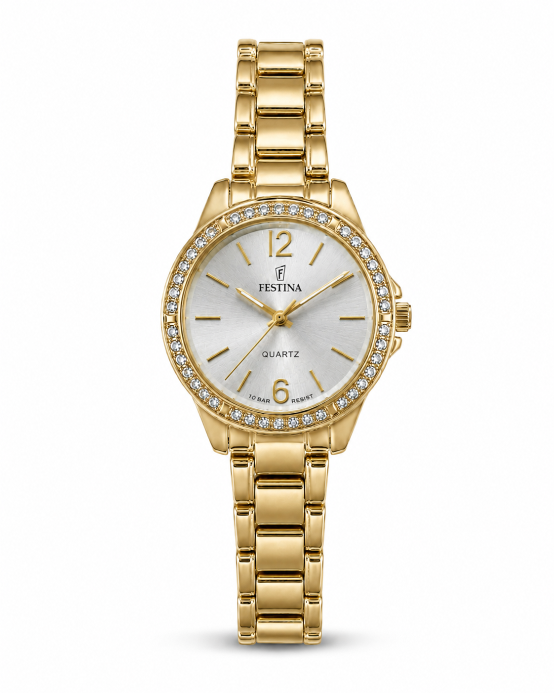 Montre Femme Festina Glamour Doré Blanc