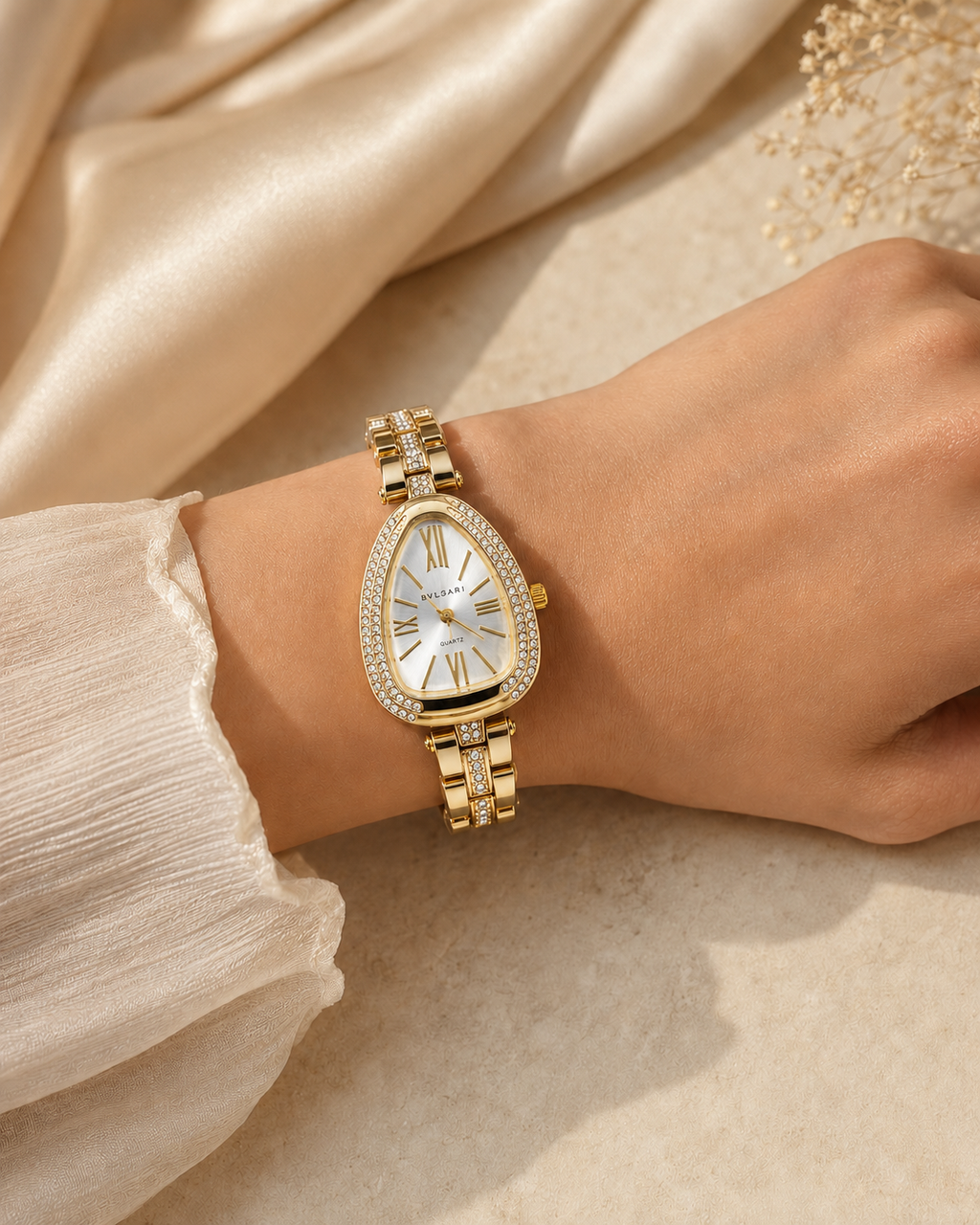 Montre Femme Bvlgari Serpenti Blanc