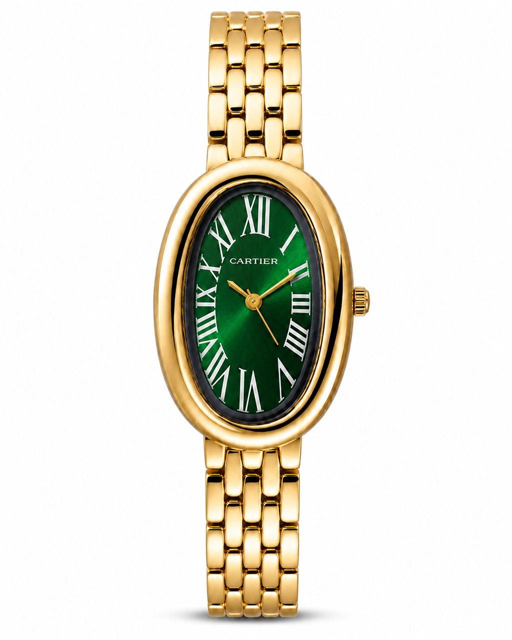 Montre Femme Cartier Golden Oval Vert
