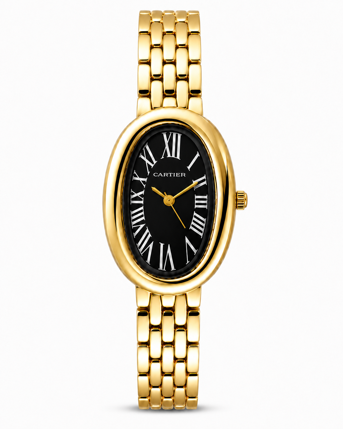 Montre Femme Cartier Golden Oval Noir