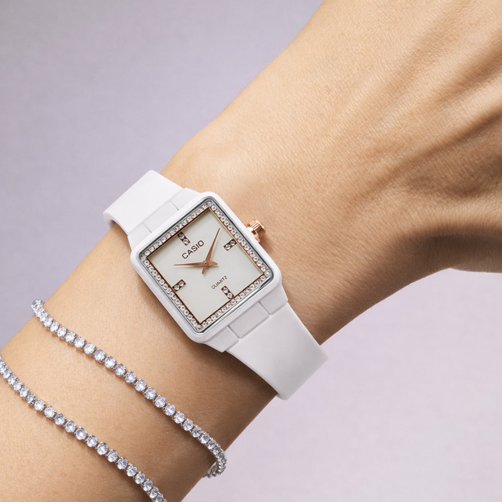 Montre Casio Blanche Élégance