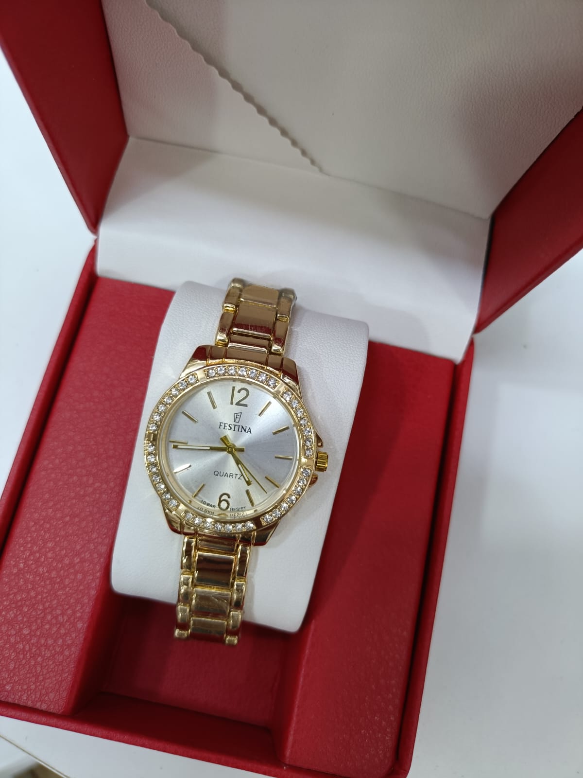 Montre Femme Festina Glamour Doré Blanc