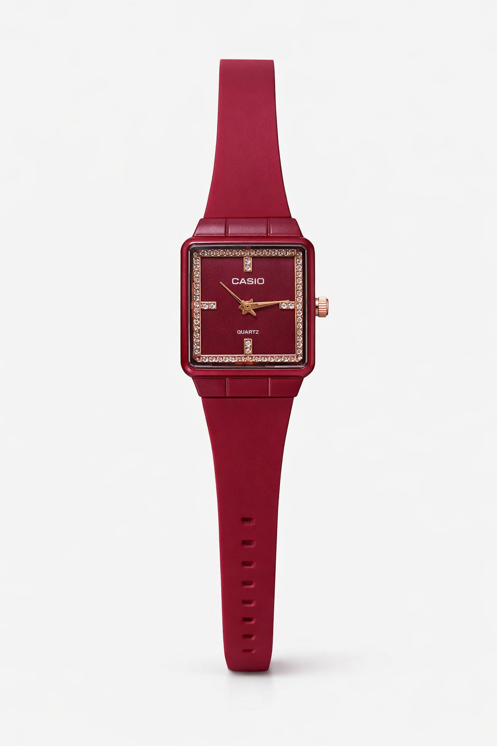 Montre Casio Bordeaux Élégance Carrée