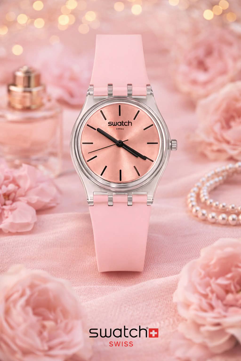 Montre SWATCH Rose Minimaliste