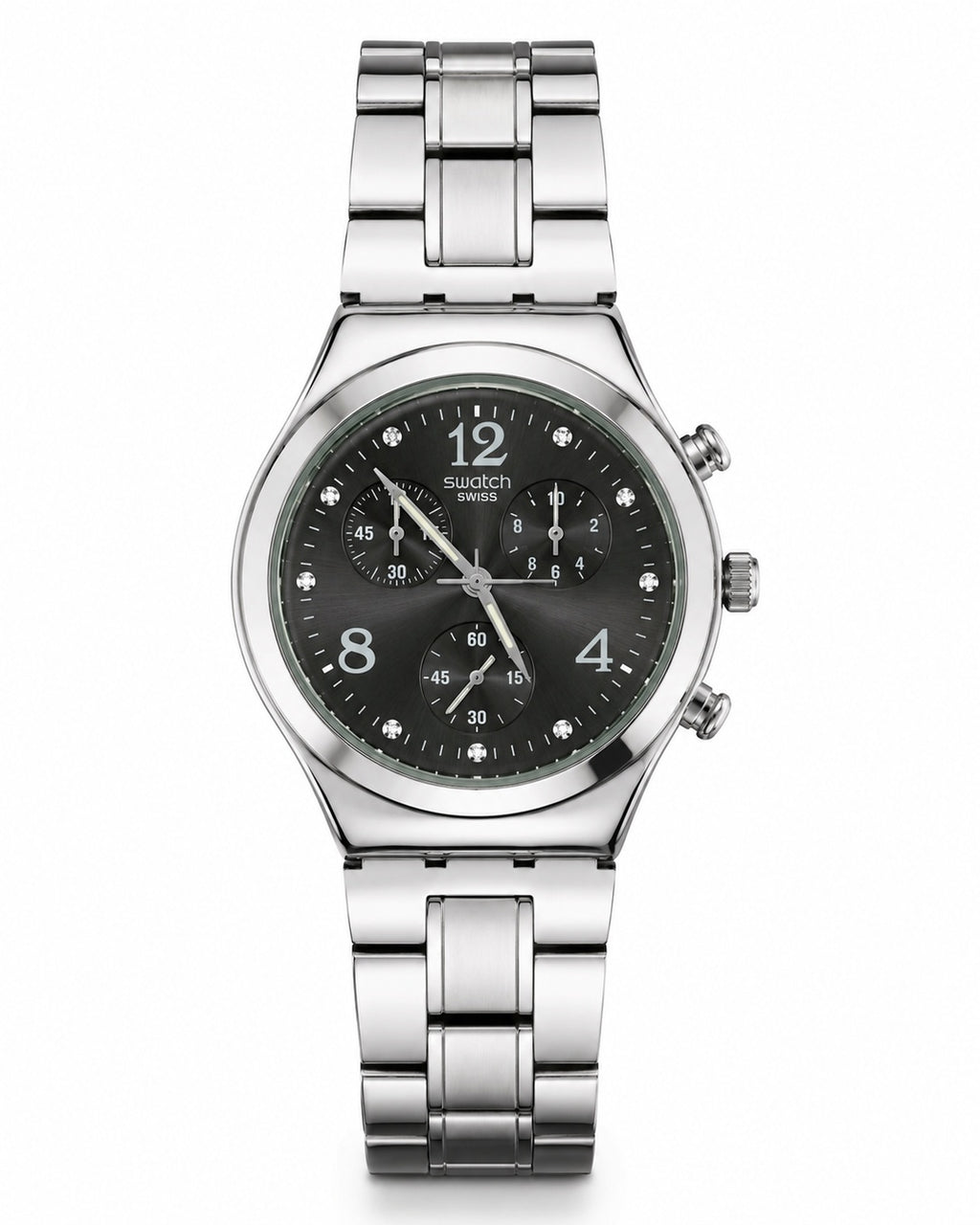 Swatch Crystal Black – Acier Inoxydable