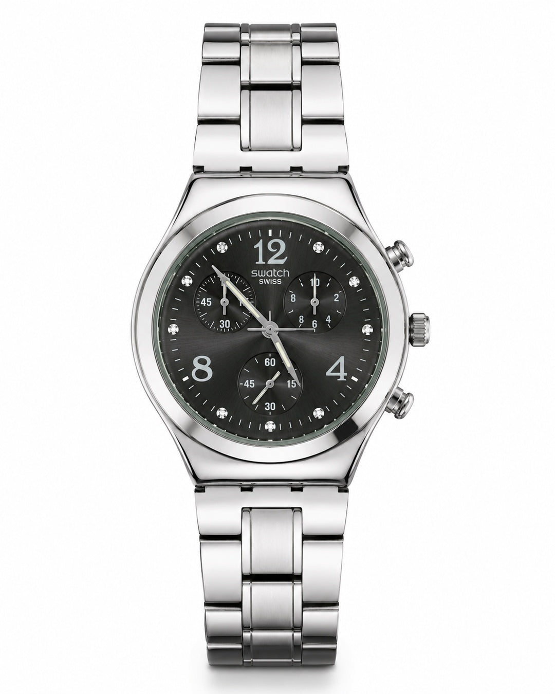 Swatch Crystal Black – Acier Inoxydable