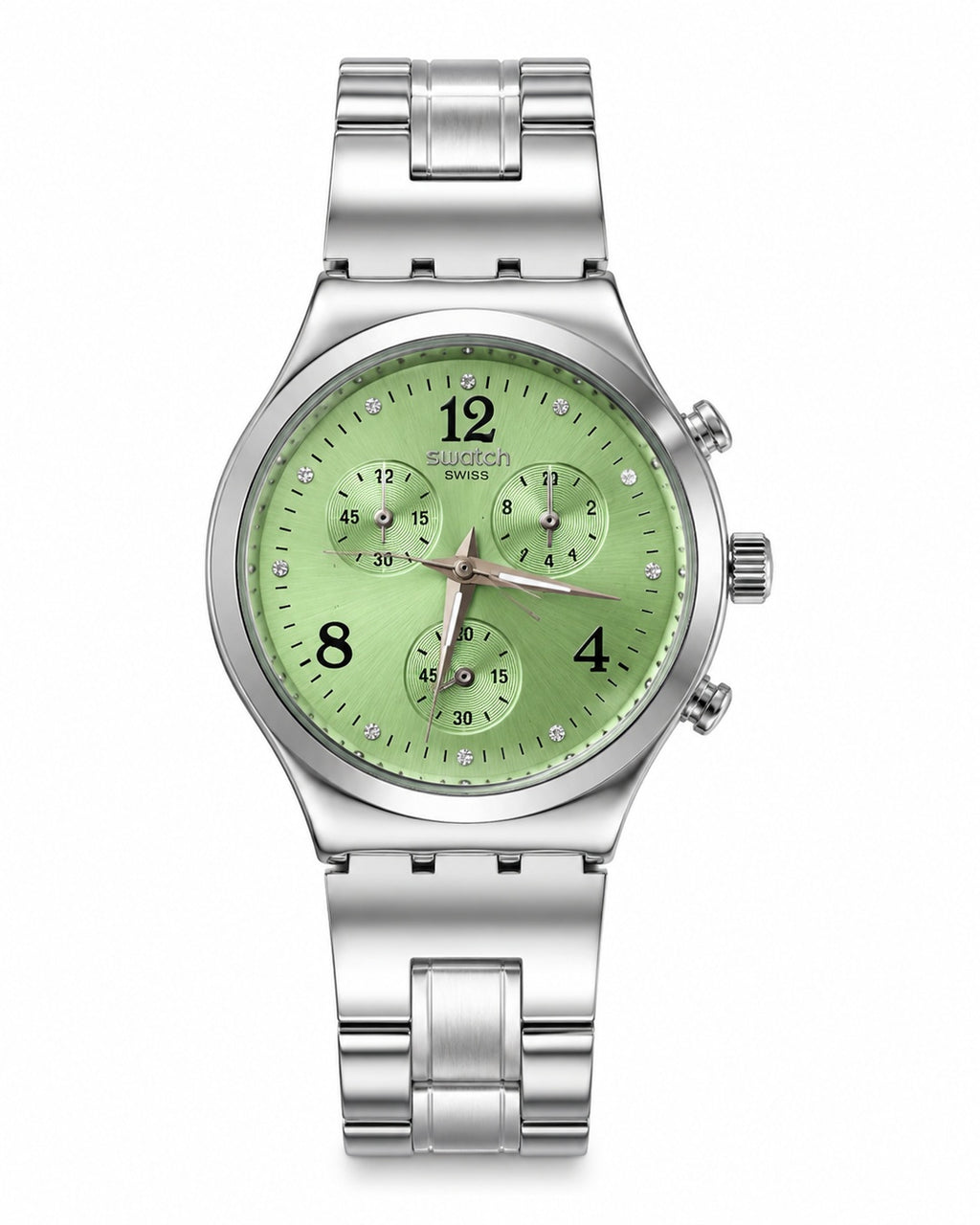 Swatch Crystal Green – Acier Inoxydable